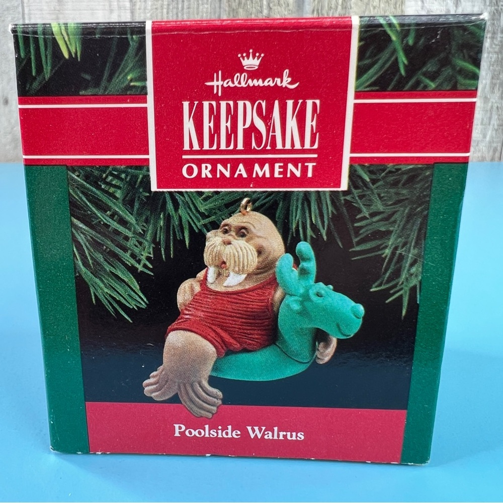Hallmark Keepsake Ornament Poolside Walrus Handcrafted